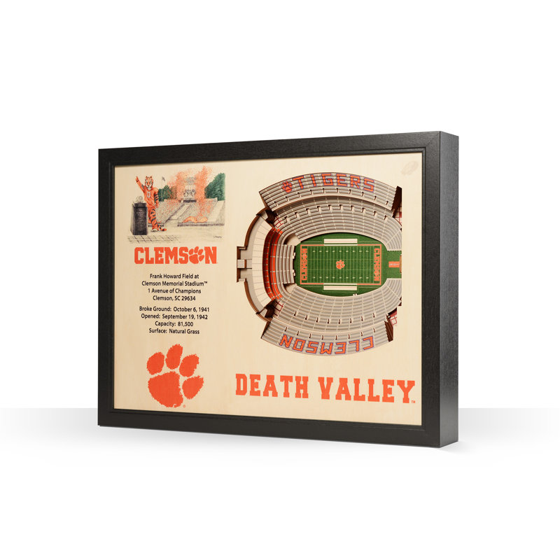 Décoration murale 25 couches NCAA, Tigers de Clemson
