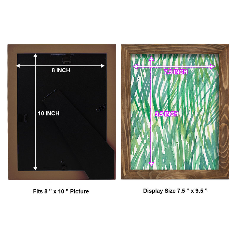Just Grass I - imprimé, H 11 po x l 9 po x P 1 po, Papier, cadre noyer