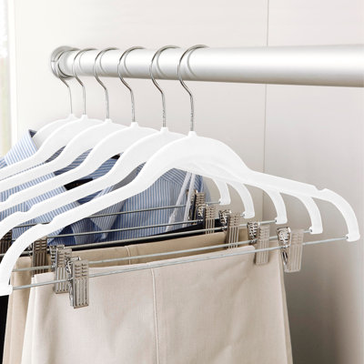 6 Pack Velvet Hangers with Clips