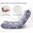 Folding Floor Chair with Back Support-139618457