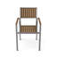 Ensemble de chaises en aluminium et bois (ensemble de 2)