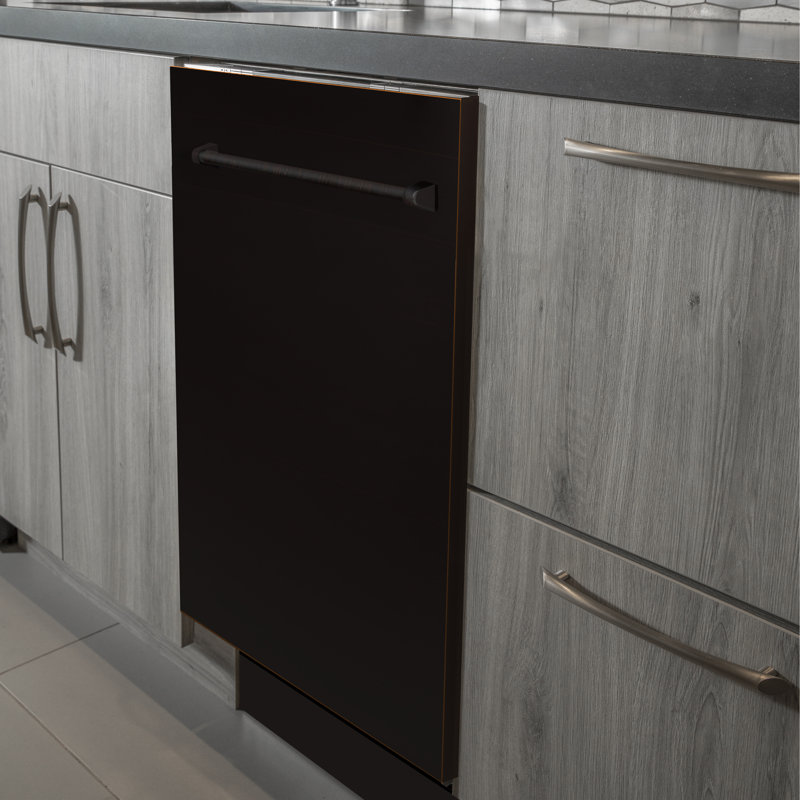 ZLINE 24 in. Panel Ready Top Control Dishwasher with Stainless Steel Tub, 52dBa, Traditional