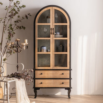French Retro and Simple Display Cabinet