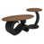 Plateau brun / base noire