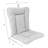 21" x 38" Outdoor Chair Cushion with Ties and Loop-1830549880