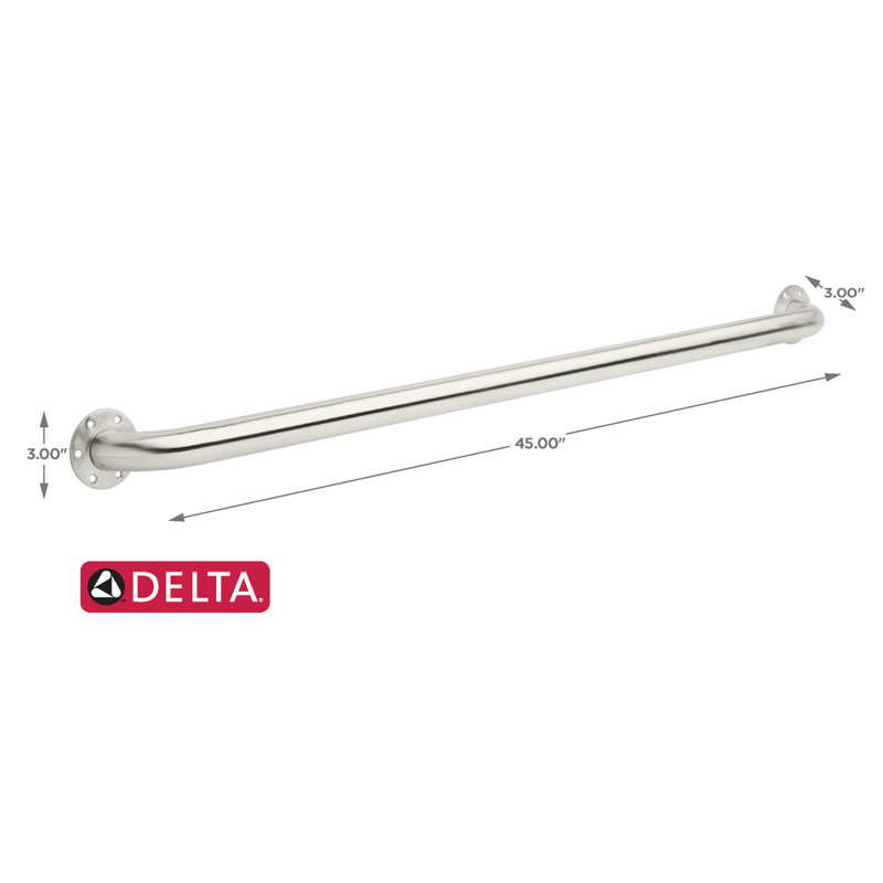 Exposed Mounting Grab Bar in Stainless Steel, 42"