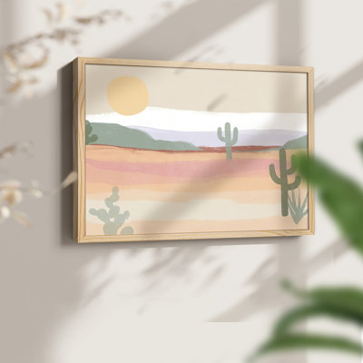 Cactus Plateau II -Framed Print - Restickable