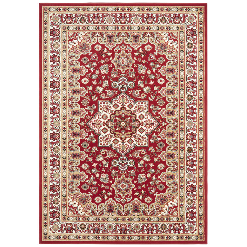 Parun TÃ¤briz Machine Woven Red Indoor Rug, Rectangle 80 x 150cm