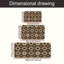 Ensemble de 3 tapis de cuisine Vintage
