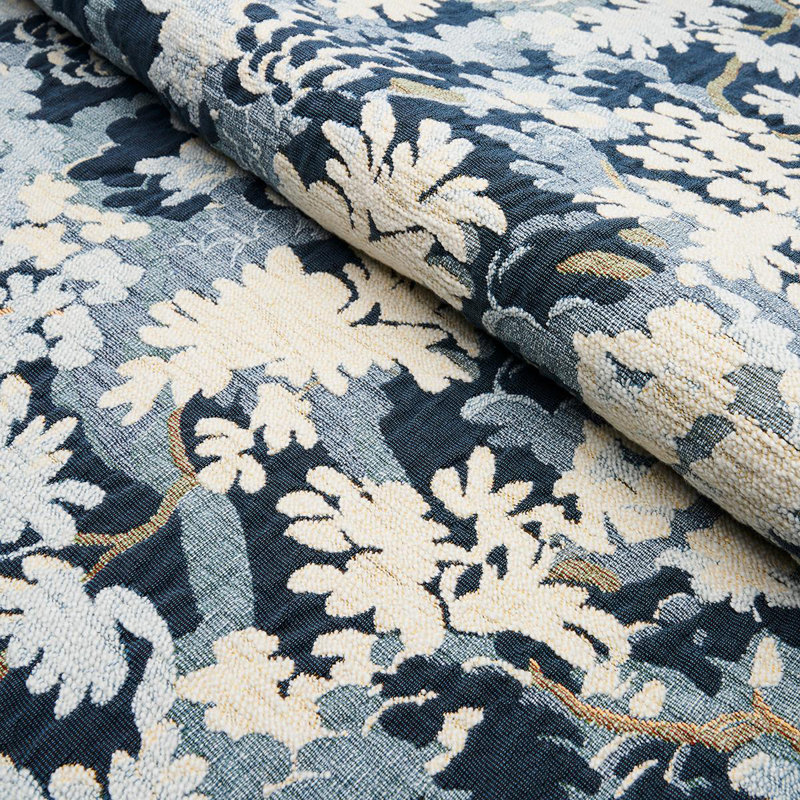 Verdure Tapestry Fabric, Blue
