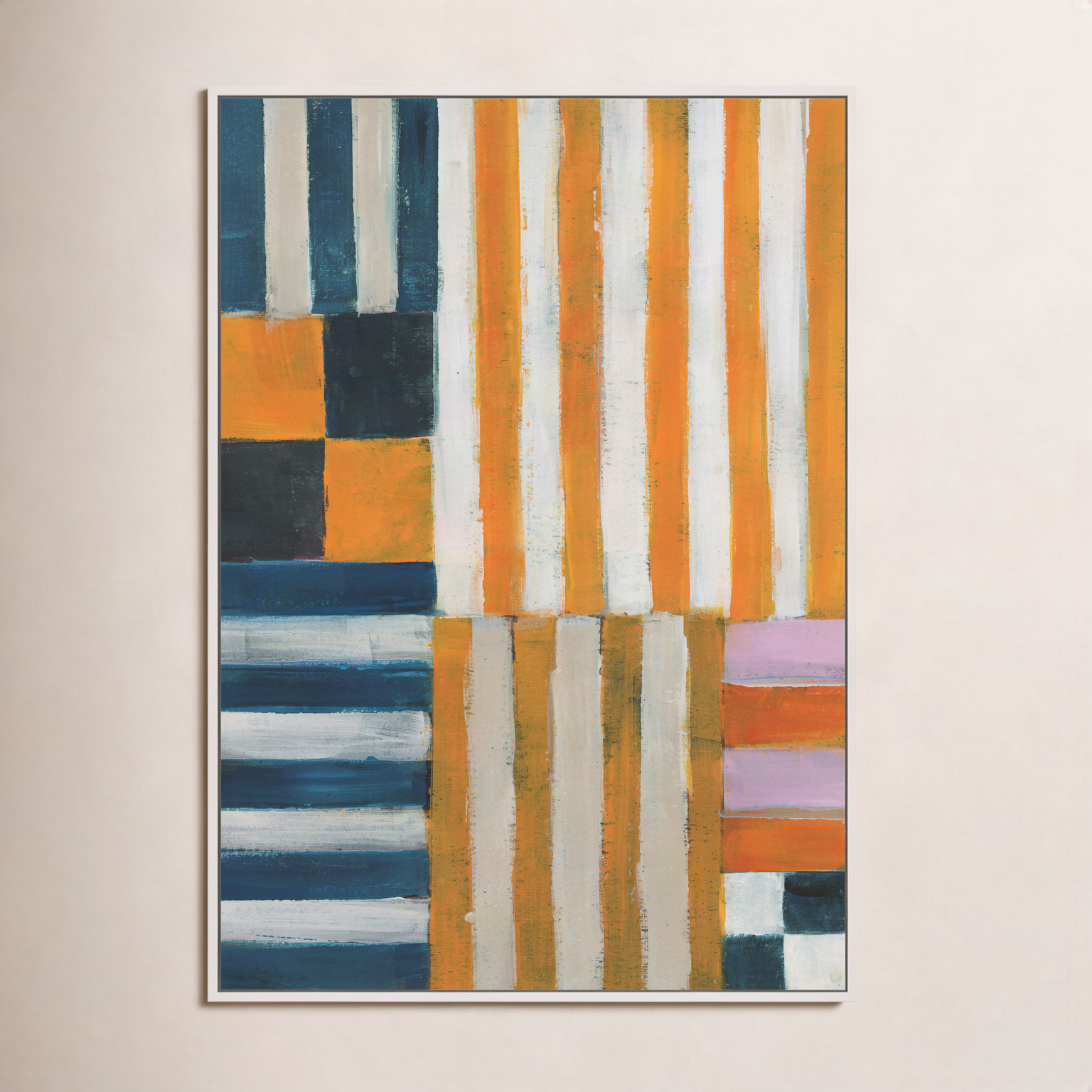 Back-and-Forth 2 Print by Anne-Marie Olczak, 25" H x 20" W, Framed Print Canvas without Mat, White