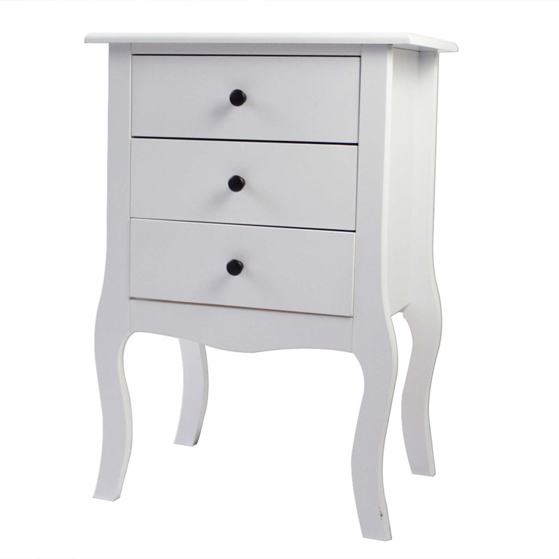 Table de chevet européenne - Trois pompes