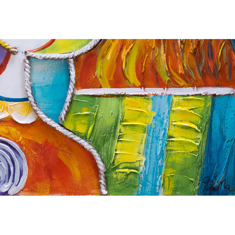 Hand -painted Acrylic Painting Enchanting Chimra
