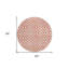 Tapis rond ivoire 8 po