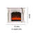 American-Style Solid Wood Carved Electric Fireplac