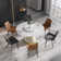 Patsy Round Dining Table with Rotating Tray