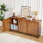 Buffet décoratif 3 portes avec tablettes réglables-424936629