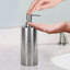 Distributeur de savon liquide en acier inoxydable brillant / martelé, pompe durable pour la salle de bain et la cuisine, utilisation polyvalente