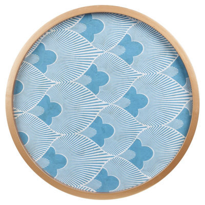 Set Of 2 Round Tables Black/White