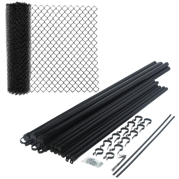 BOEN Black Plastic Hardware Net 2 ft. x 15 ft. Reinforced UV