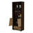 10-Bottle 3-Shelf Corner Bar Storage Cabinet