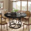 Round Metal Base Dining Table-1919351860