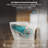 Modern 17" Comfort Chair Height One-Piece Toilet Dual Flush Elongated Bathroom Toilet-130095726