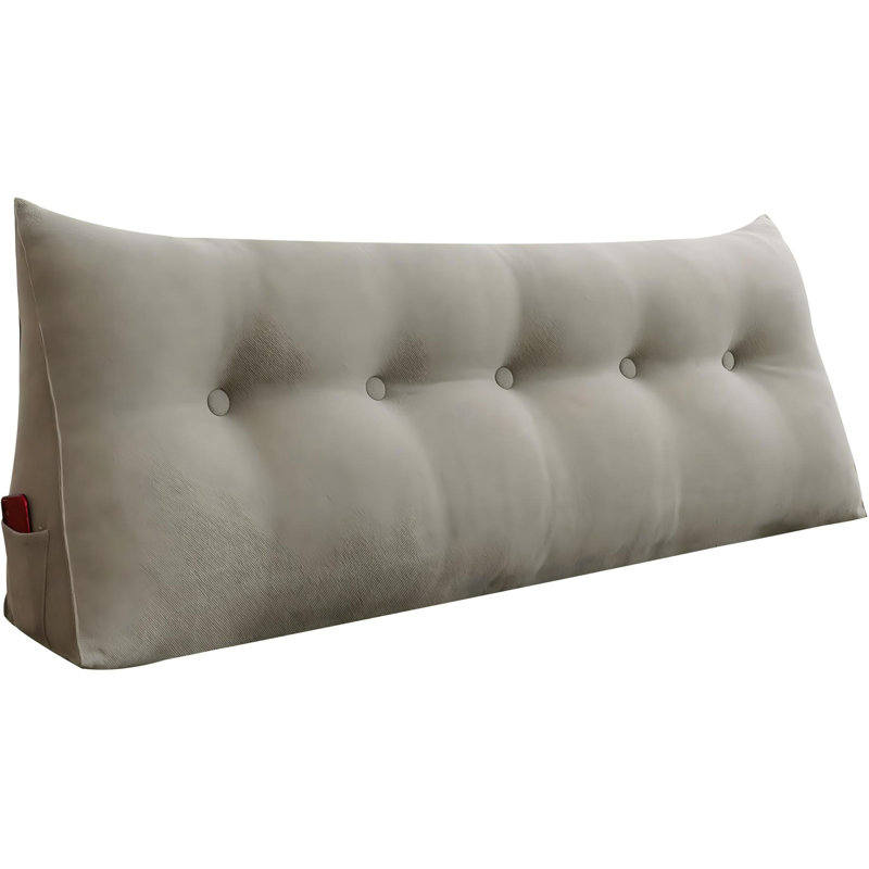 Coussin de tête de lit confortable, Grand lit, Taupe cendré