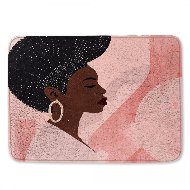 Tapis de bain Afro, L 24 po x L 17 po