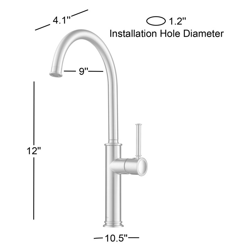 Sellette Bar Faucet, Chrome