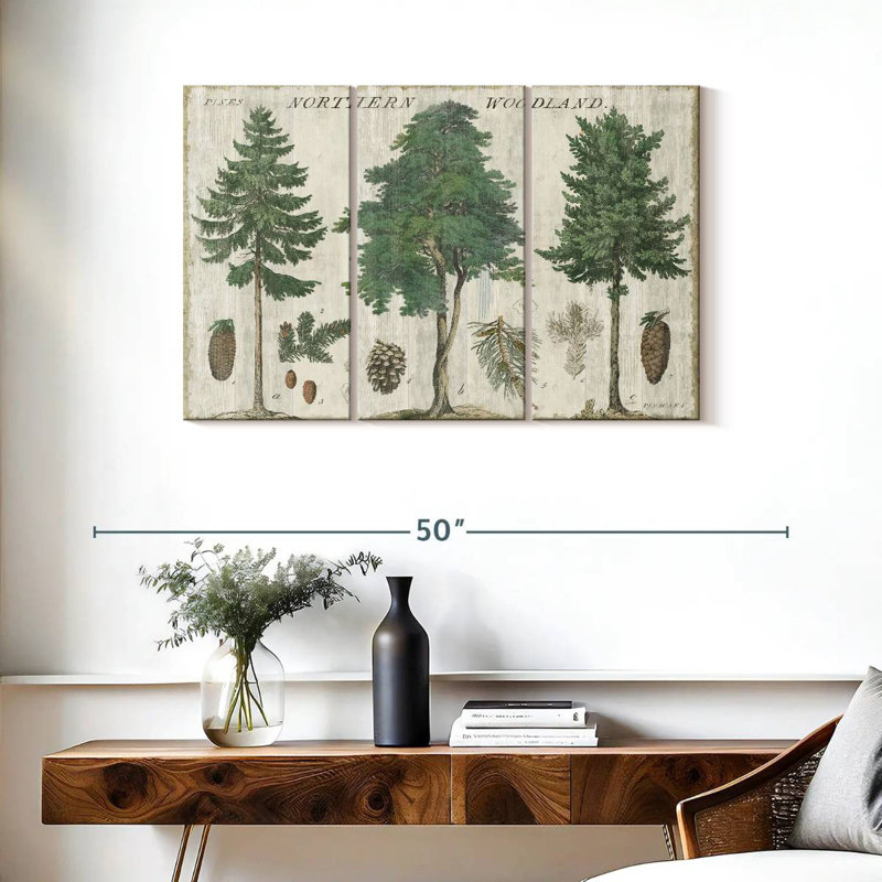 Harnek Woodland Chart I, 24" H x 38" W