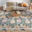 Tapis gris anthracite multicolore 4 pi x 6 pi Nourison Botanical Washables-1140244364-1140428529