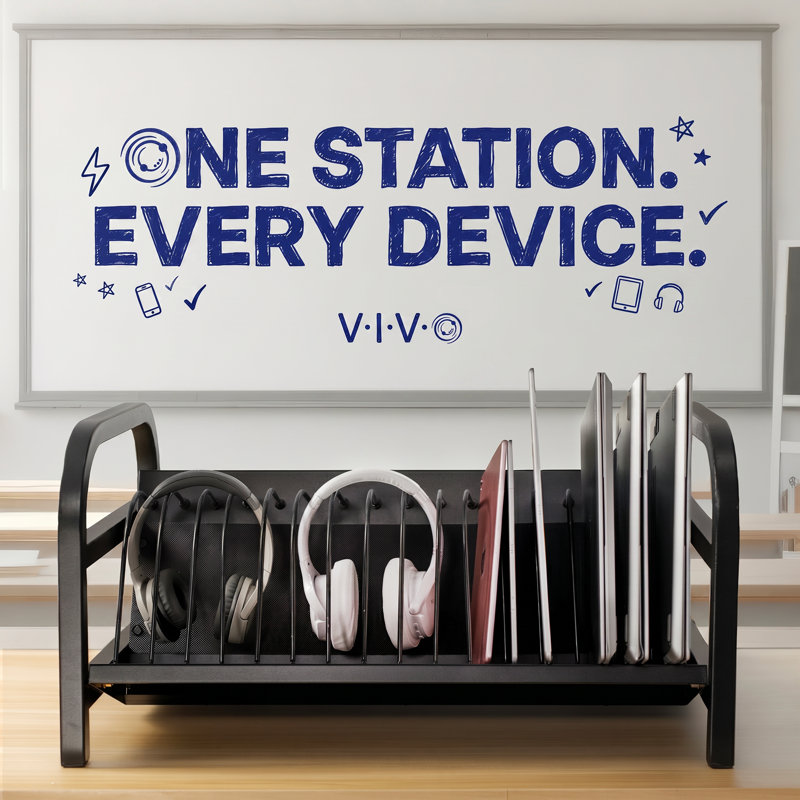 Station de charge ouverte pour ordinateur portable et tablette avec compartiment verrouillable VIVO 16-Bay