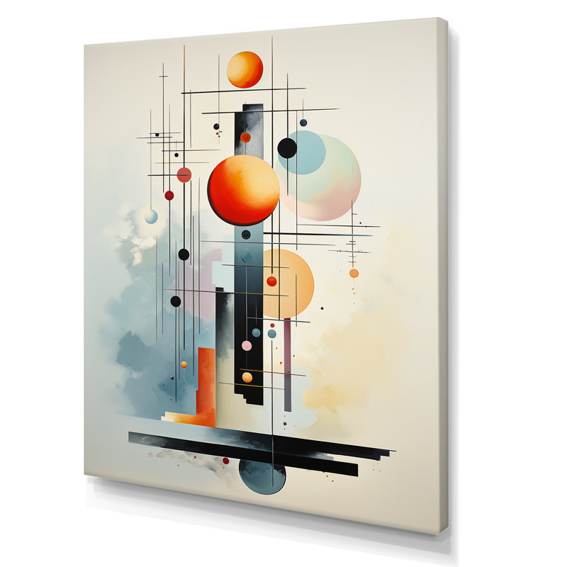 Impression abstraite sur toile Higa, H 32 po x l 16 po x P 1 po, Toile tendue