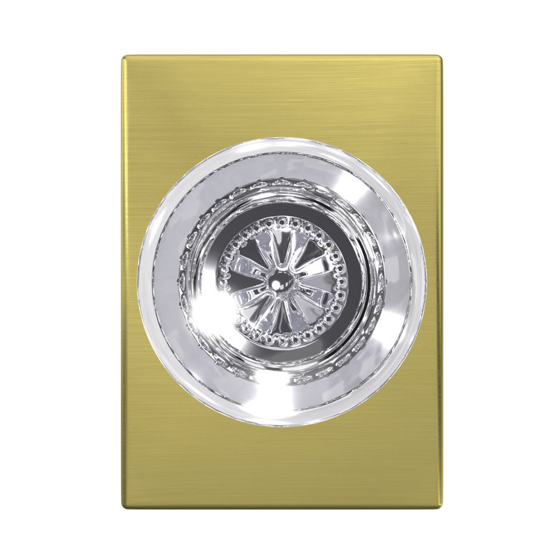 Hobson Non-Turning Glass Knob with Century Trim, Satin Nickel