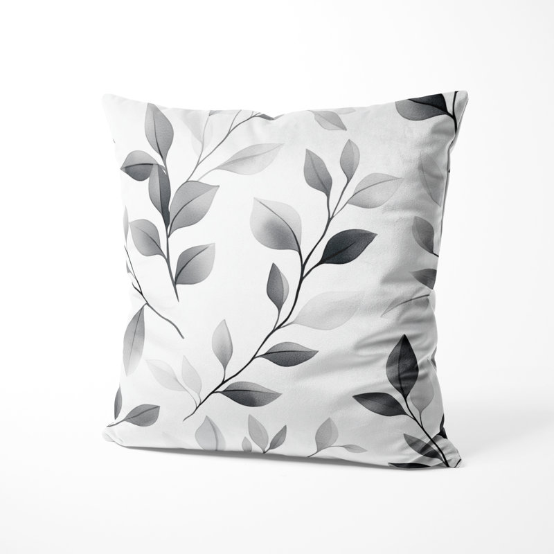 Coussin décoratif décoratif moderne - Coussin gris anthracite, H 16 po x l 16 po
