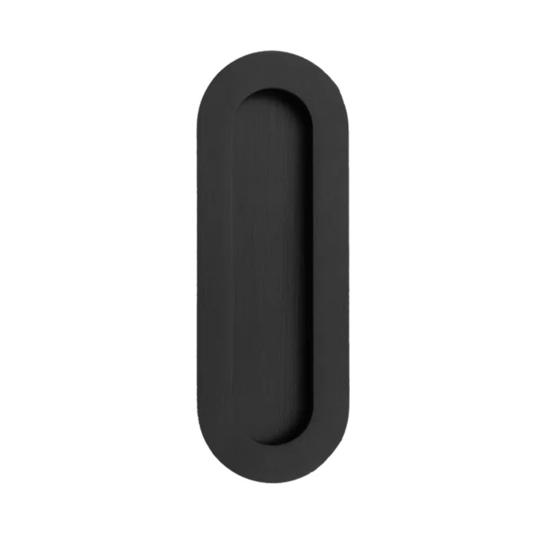 Flush Pull Plate, Satin Black