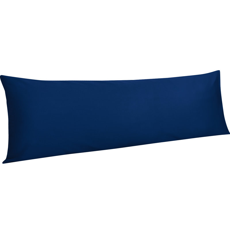 Housse de coussin en coton de qualité égyptienne, taie d'oreiller en satin de coton à densité de tissage 500 fils avec fermeture à enveloppe, 20 x 54 pouces - NTBAY