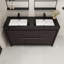 Bayyinahi 58.82'' Double Bathroom Vanity with Plastic Top-651656429