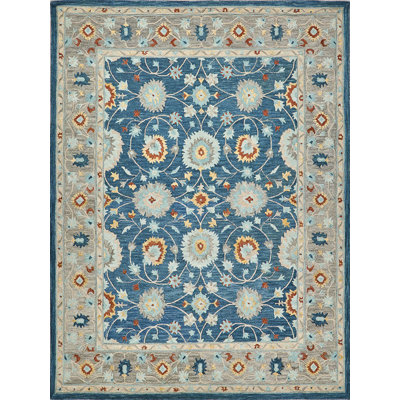 Newport hand-tufted New Zealand Wool Blue/Gray Area Rug