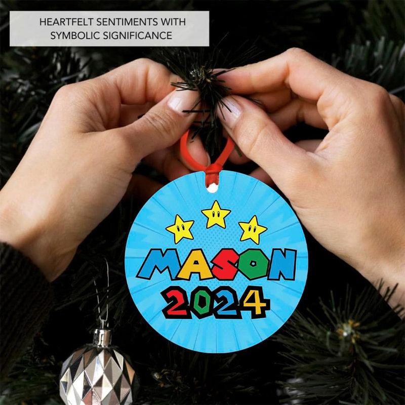 Ornement personnalisé rétro arcade Mario 20xx, Oui