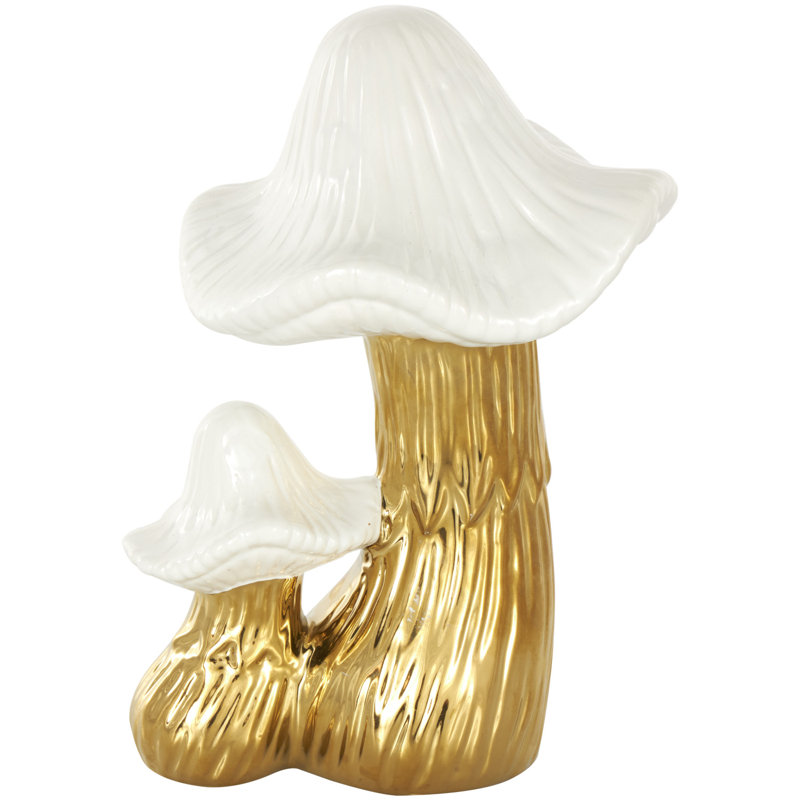 Isahi Food & Beverage Figurines & Sculptures, White/Gold