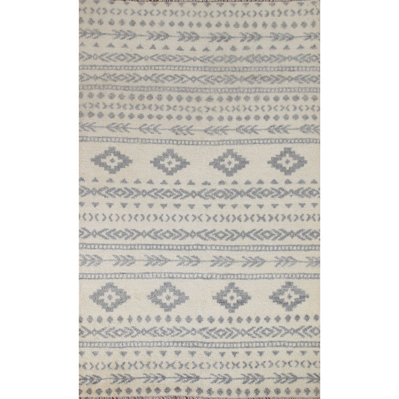 Tapis géométrique indien 5 x 8