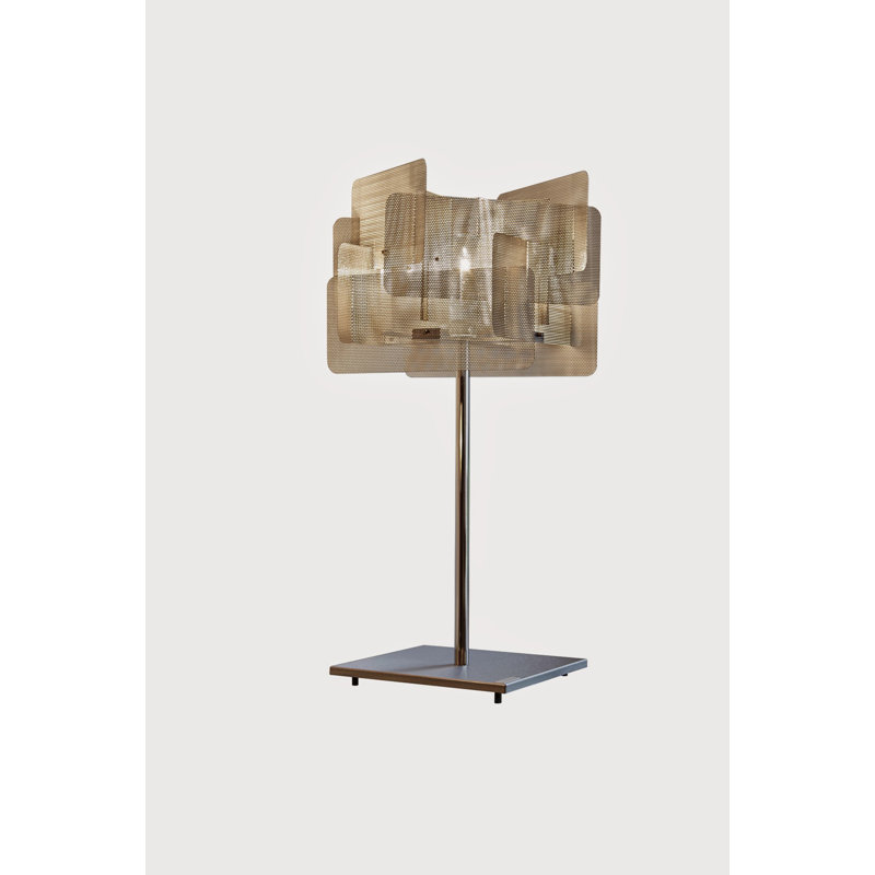 Metal Novelty Lamp, 25" H x 13.7" W x 13.7" D