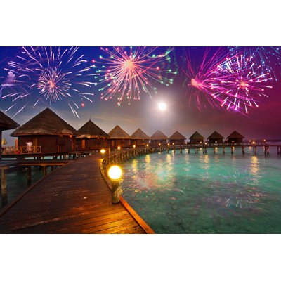 Feux d'artifice du Nouvel An - Photographie sur toile tendue