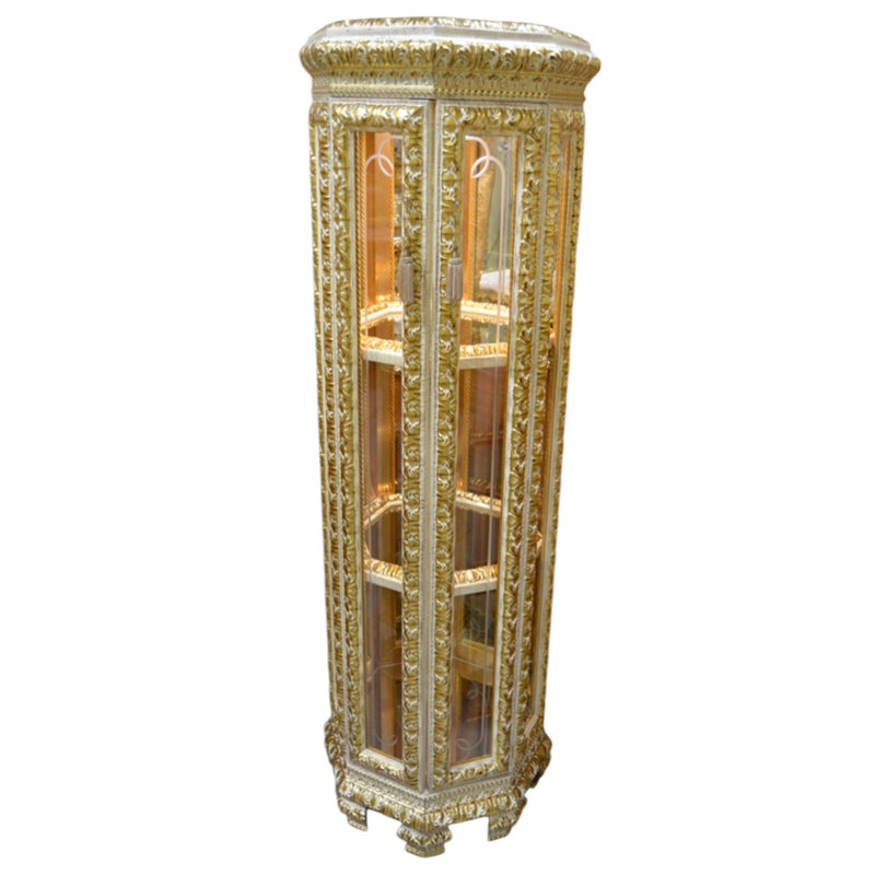Infinity Solid Wood Lighted China Cabinet