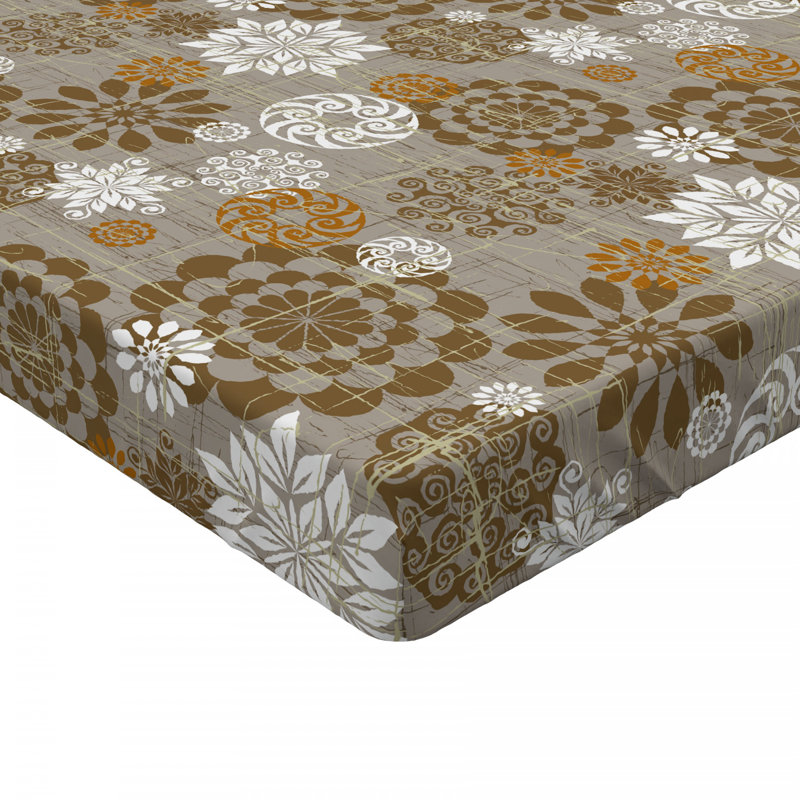Microfiber Floral Fitted Sheet, Full Fitted Sheet