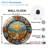 Stained Glass Wall Clock Mountain Landscape Art Decor Art - 12'' Modern Glass Wall Clock