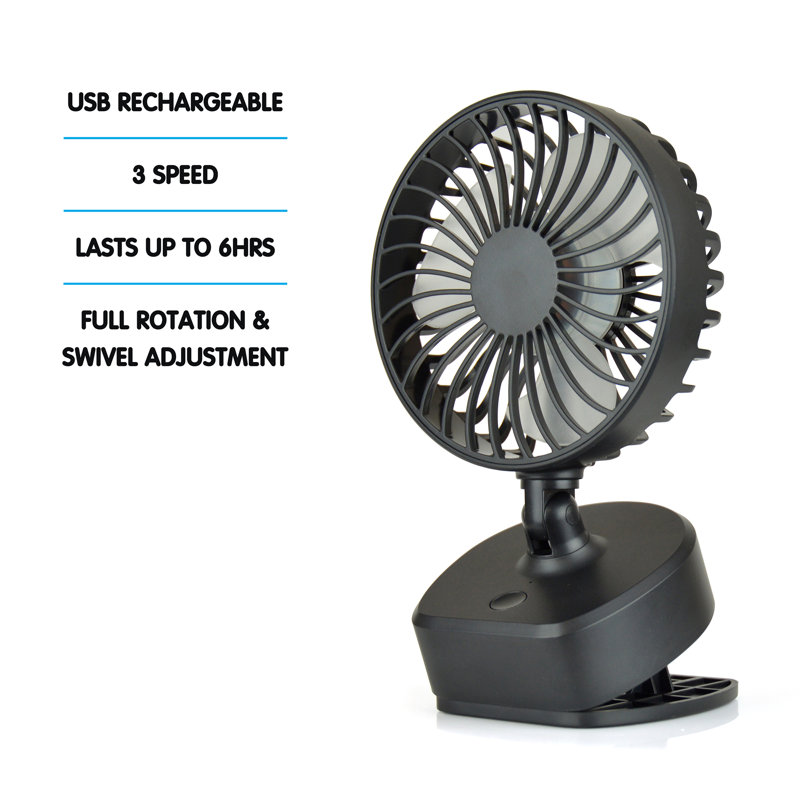 STAYCOOL 17.5cm Fan, Black