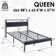 Haja Bed Frame with 2-Tier Storage Headboard & LED Light